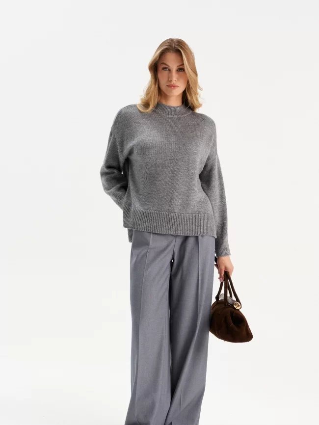 Джемпер женский (цвет: серый) фото 4